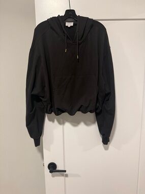 sundays deep brown Cropped Pullover Hoodie